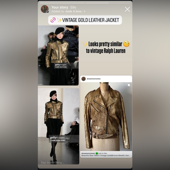 1980’s Vintage Leather Motorcycle Jacket - Picture 16 of 16